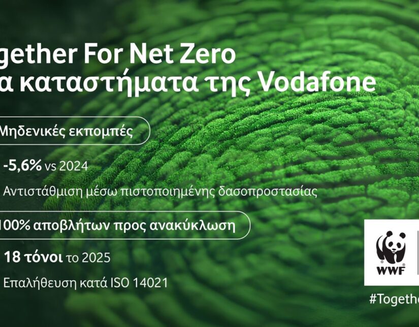 Vodafone: 100% των αποβλήτων των καταστημάτων της προς ανακύκλωση