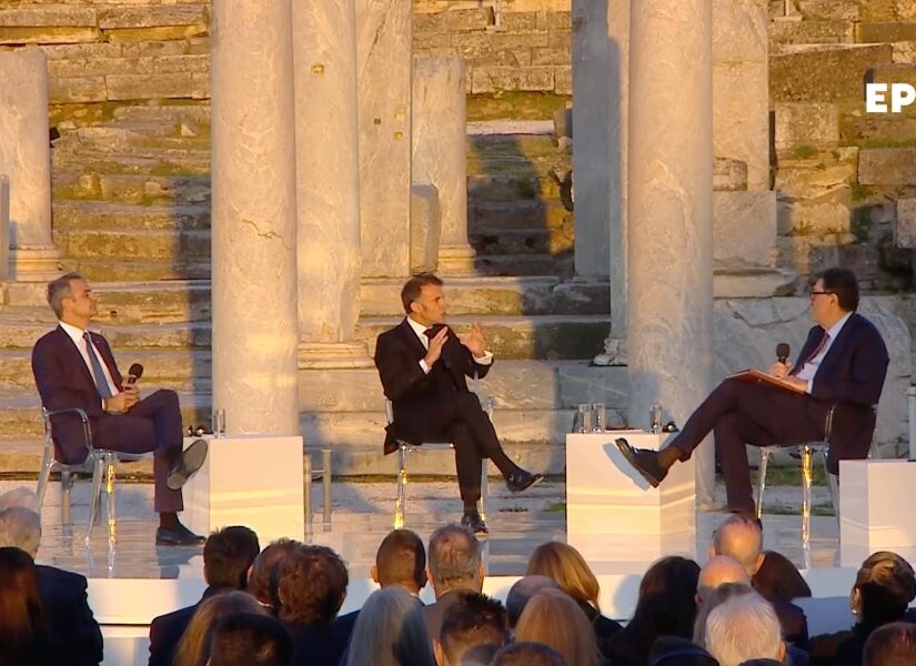 Η συζήτηση Μητσοτάκη με Μακρόν στη Ρωμαϊκή Αγορά – Στο επίκεντρο Ευρώπη και Μέση Ανατολή