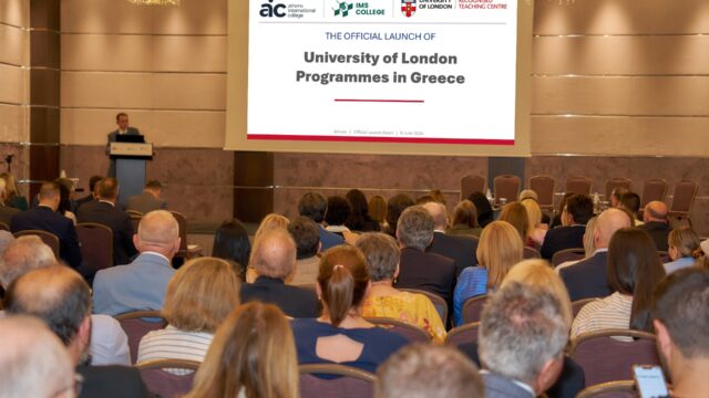 Το University of London παρουσιάζει επίσημα τα προγράμματά του στην Ελλάδα μέσω του Athens International College και του IMS College