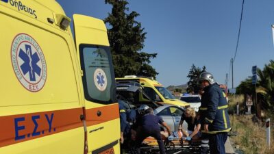 Τροχαίο με ασθενοφόρο στα Χανιά – Nεκρός ο ασθενής, τραυματίες οι διασώστες