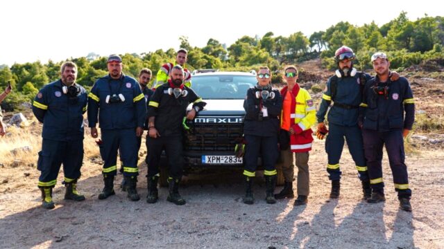 Όμιλος Επιχειρήσεων Σαρακάκη: Παραχώρηση Maxus T60 Max με πυροσβεστική υπερκατασκευή στην Επίλεκτη Ομάδα Ειδικών Αποστολών Κοινότητας Βιλίων