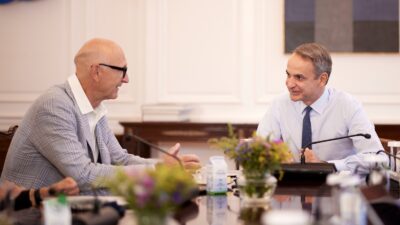 Συνάντηση εργασίας με τον Πρωθυπουργό πραγματοποίησε ο CEO του Ομίλου Telekom, Tim Höttges